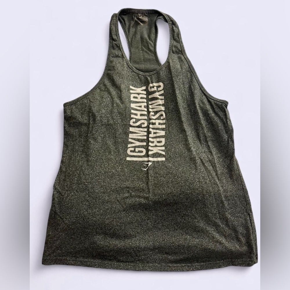 Gymshark Gray Stringer Racerback Tank Top, Size XL